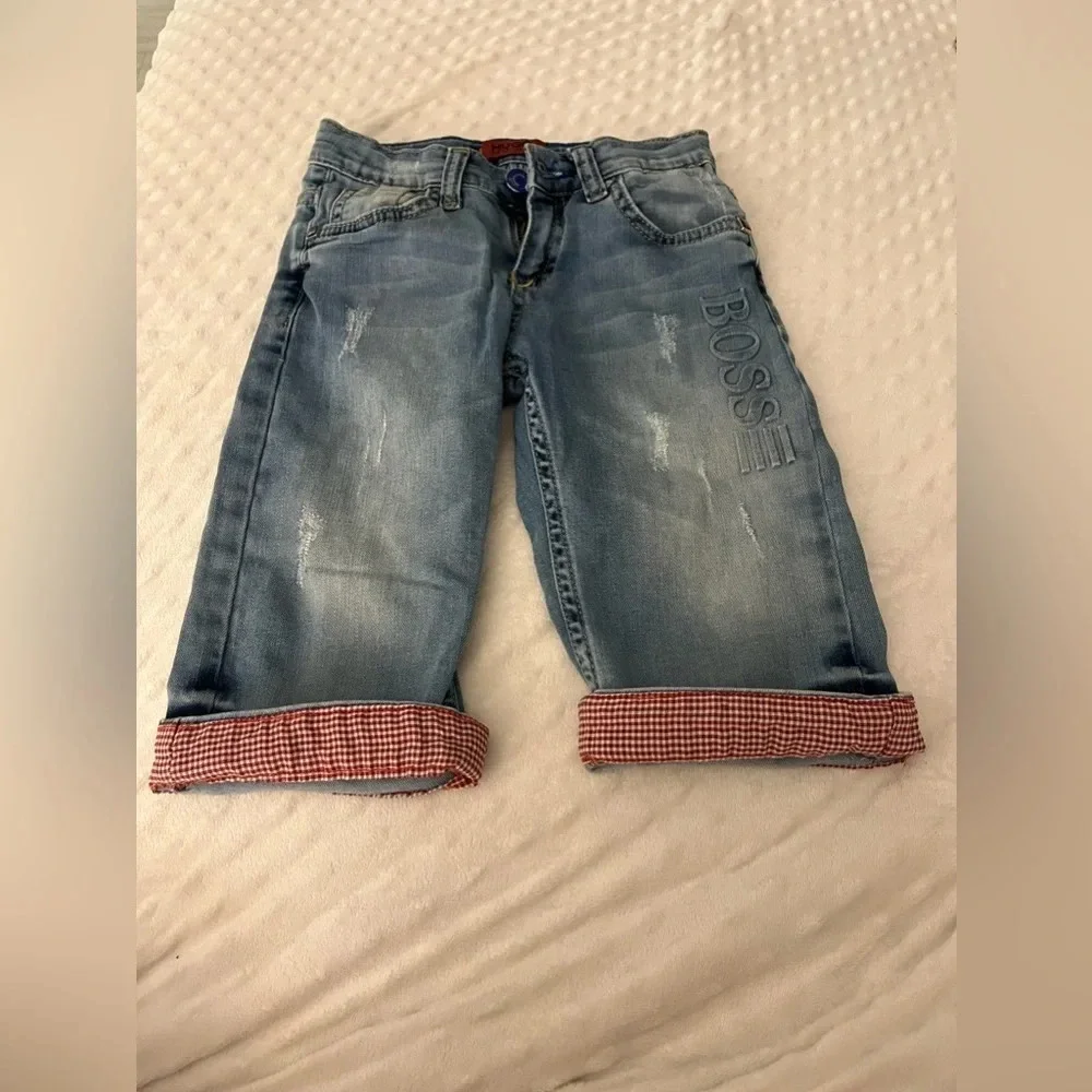 Boys Hugo Hugo Boss Denim Shorts Size 6